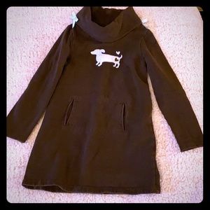 Gymboree cowl neck with dog girls dress